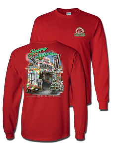 Happy Holidays Shed Welcome Tee